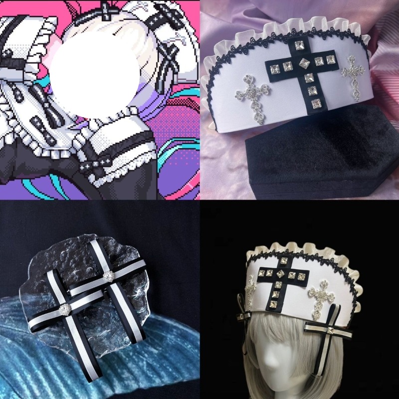 Anime Cosplay Nurse - Anime Rain Cosplay Nurse Hat Gothic