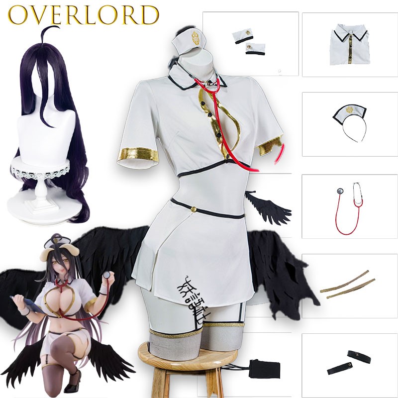 Anime Cosplay Nurse - OVERLORD Albedo Nurse Cosplay Costume Anime