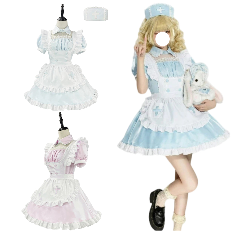 Anime Cosplay Nurse - Anime Nurse Uniform Set Cosplay Costume