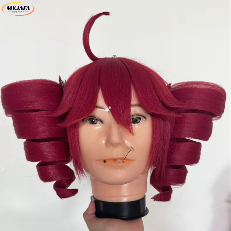 Anime Cosplay Red Hair - Anime Kasane Teto Cosplay Wig Cute