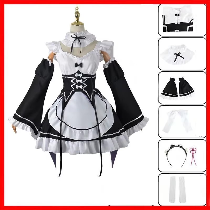 Anime Re:zero Kara Hajimeru Is - Re Zero Rem Wig 评论和价格
