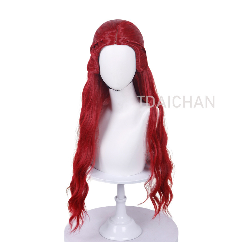 Curly Cosplay Wig Red princess - Anime Cosplay Red Hair 评论和价格