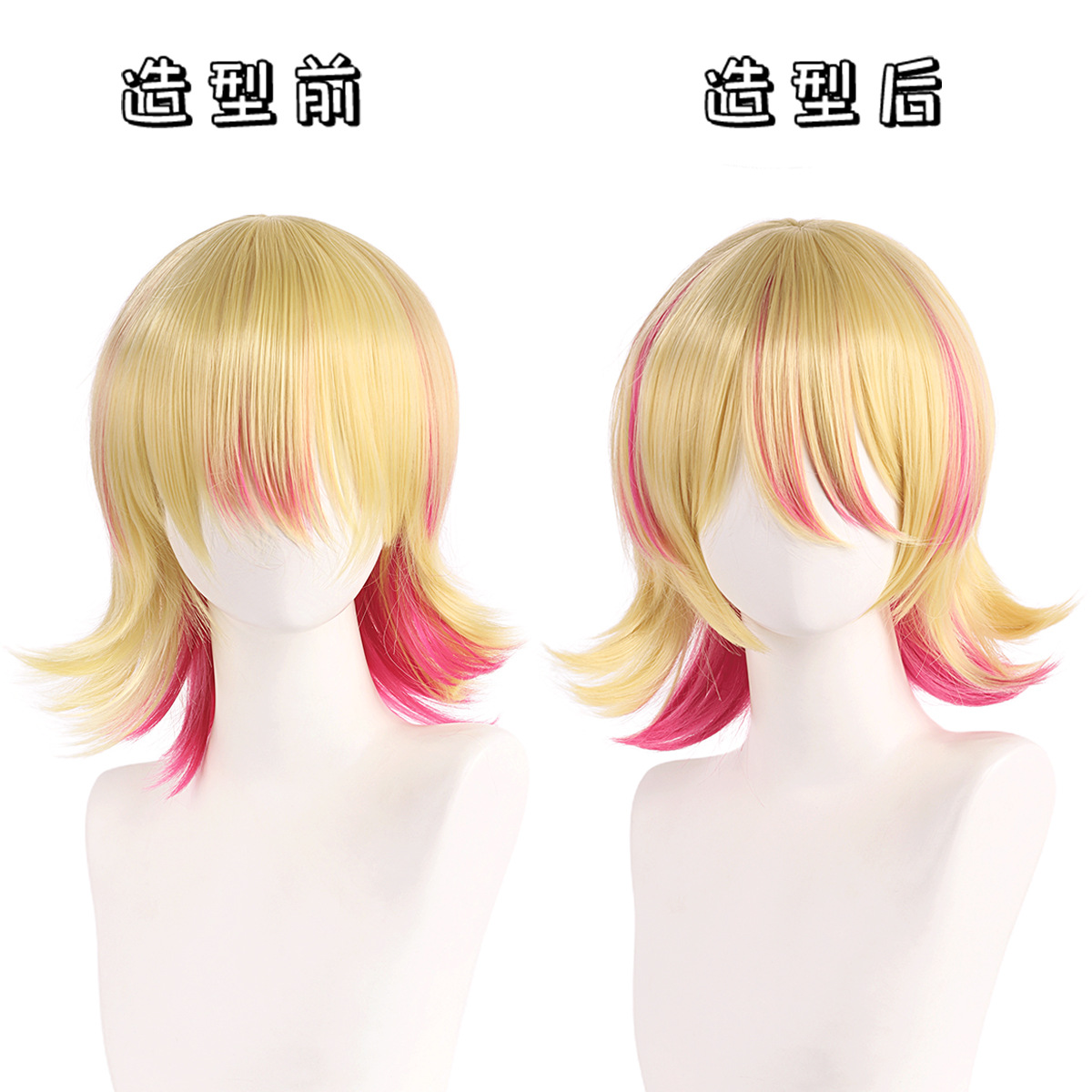 Synthetic Cosplay Wig Short Bl - Cosplay Duo Anime 评论和价格