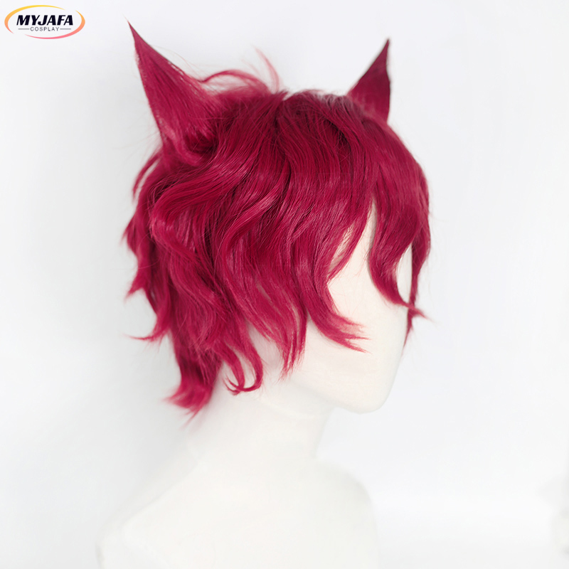 Sett Cosplay Wig Game LOL Hear - Anime Cosplay Red Hair 评论和价格
