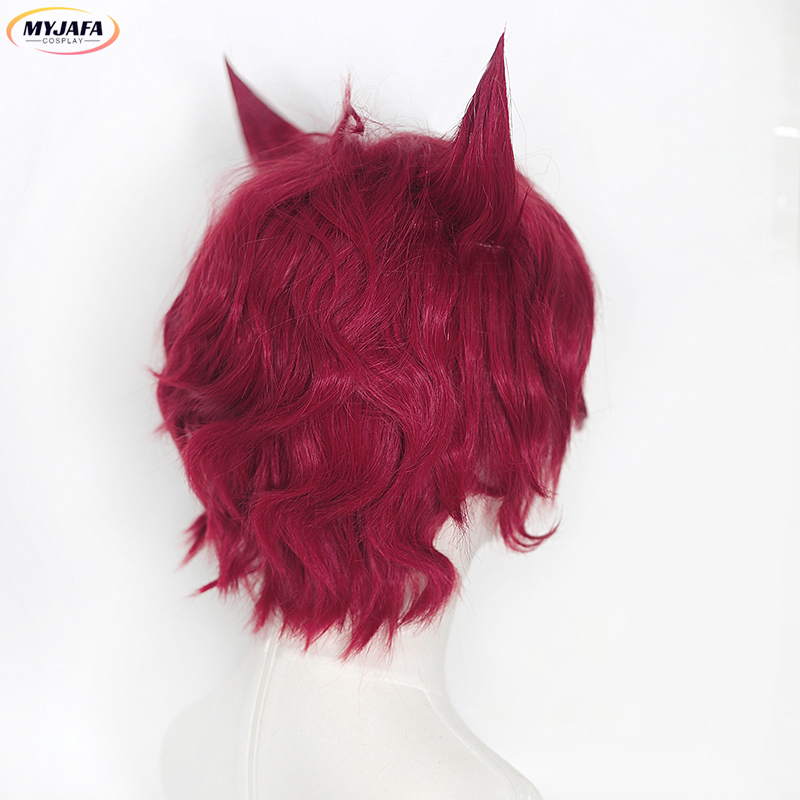 Sett Cosplay Wig Game LOL Hear - Anime Cosplay Red Hair 评论和价格