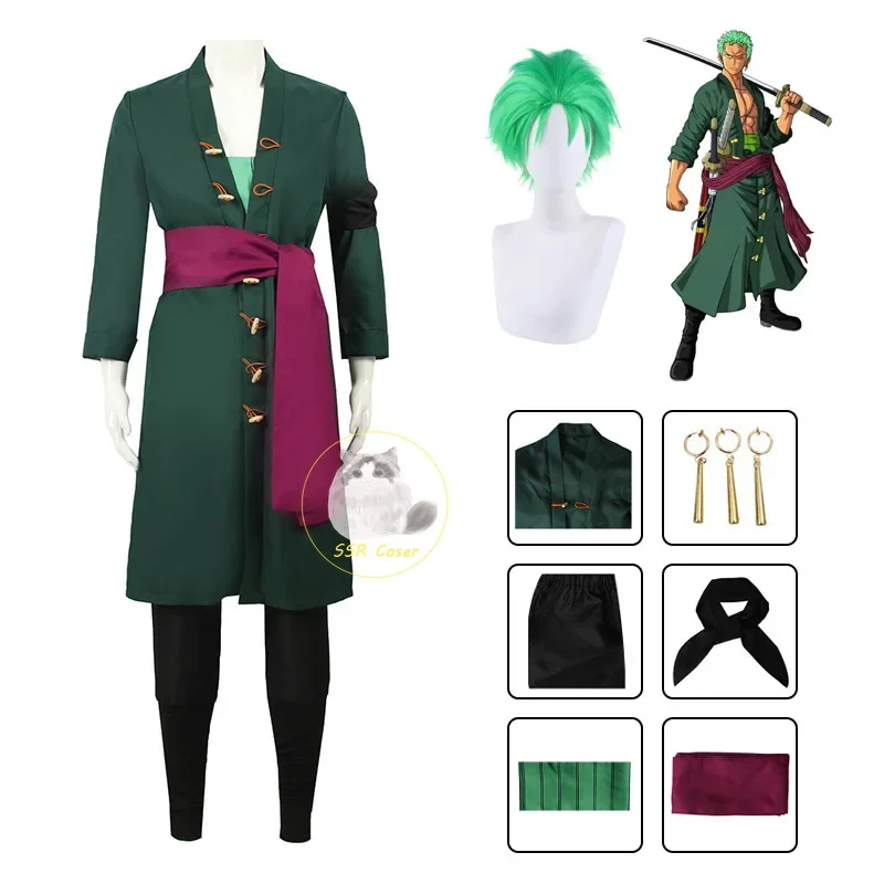 Anime Roronoa Zoro Cosplay Kos - Anime Cosplay Anya 评论和价格