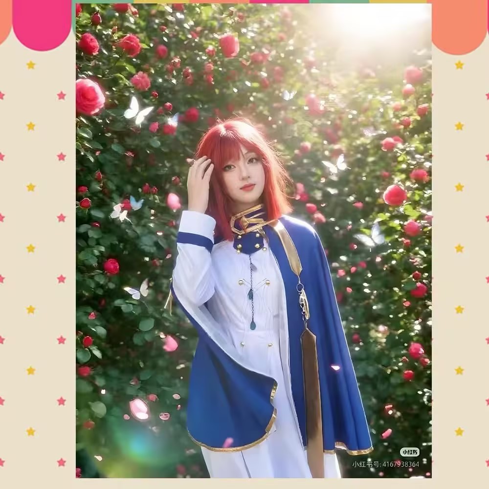 Shirayuki Cosplay Costumes Ani - Anime Cosplay Red Hair 评论和价格