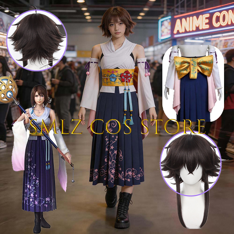 Smlz FFX Yuna Cosplay Anime FF - Anime Cosplay Party 评论和价格