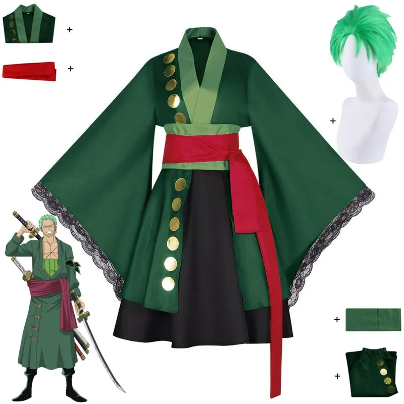 Anime Roronoa Zoro Cosplay Cos - Anime Zoro Cosplay Female 评论和价格