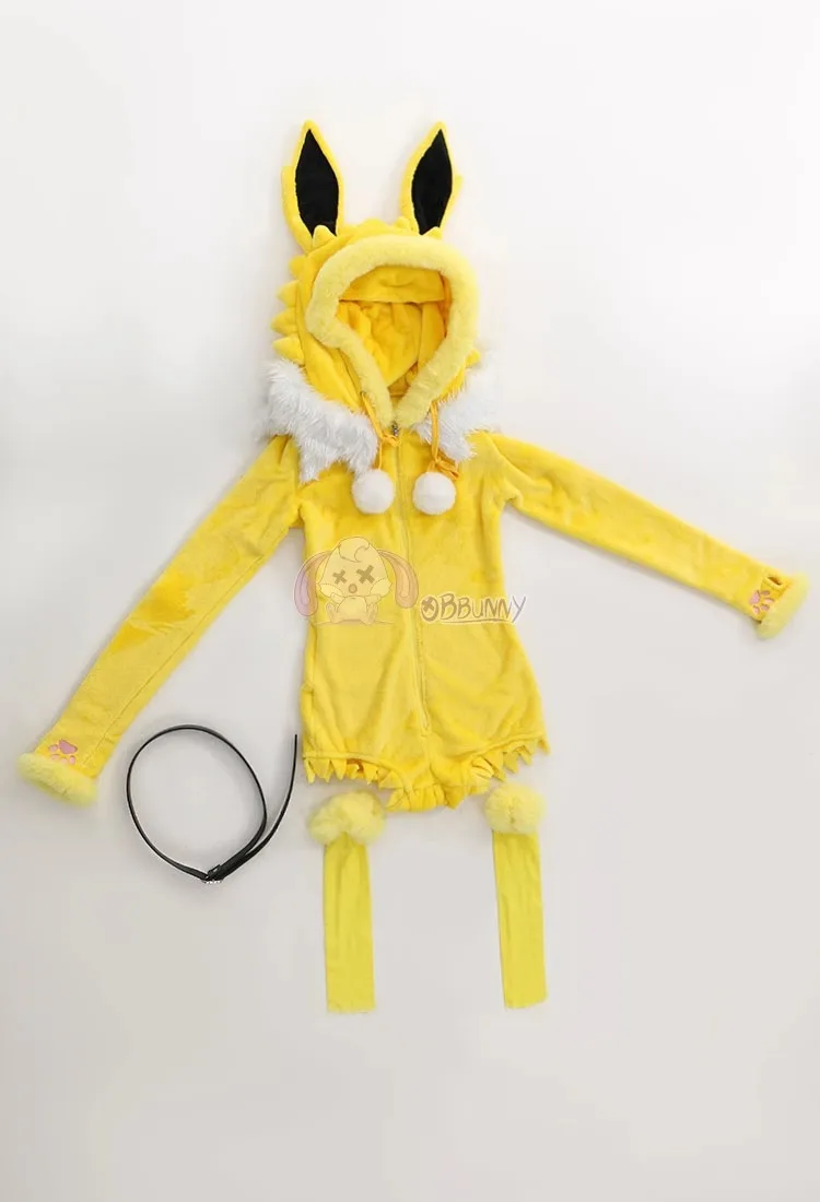 Sexy Deep V Hooded Bodysuit So - Anime Cosplay Bunny 评论和价格