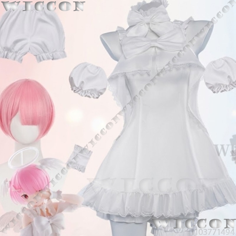Ram Rem Sweet Angel Pure White - Re Zero Rem Wig 评论和价格