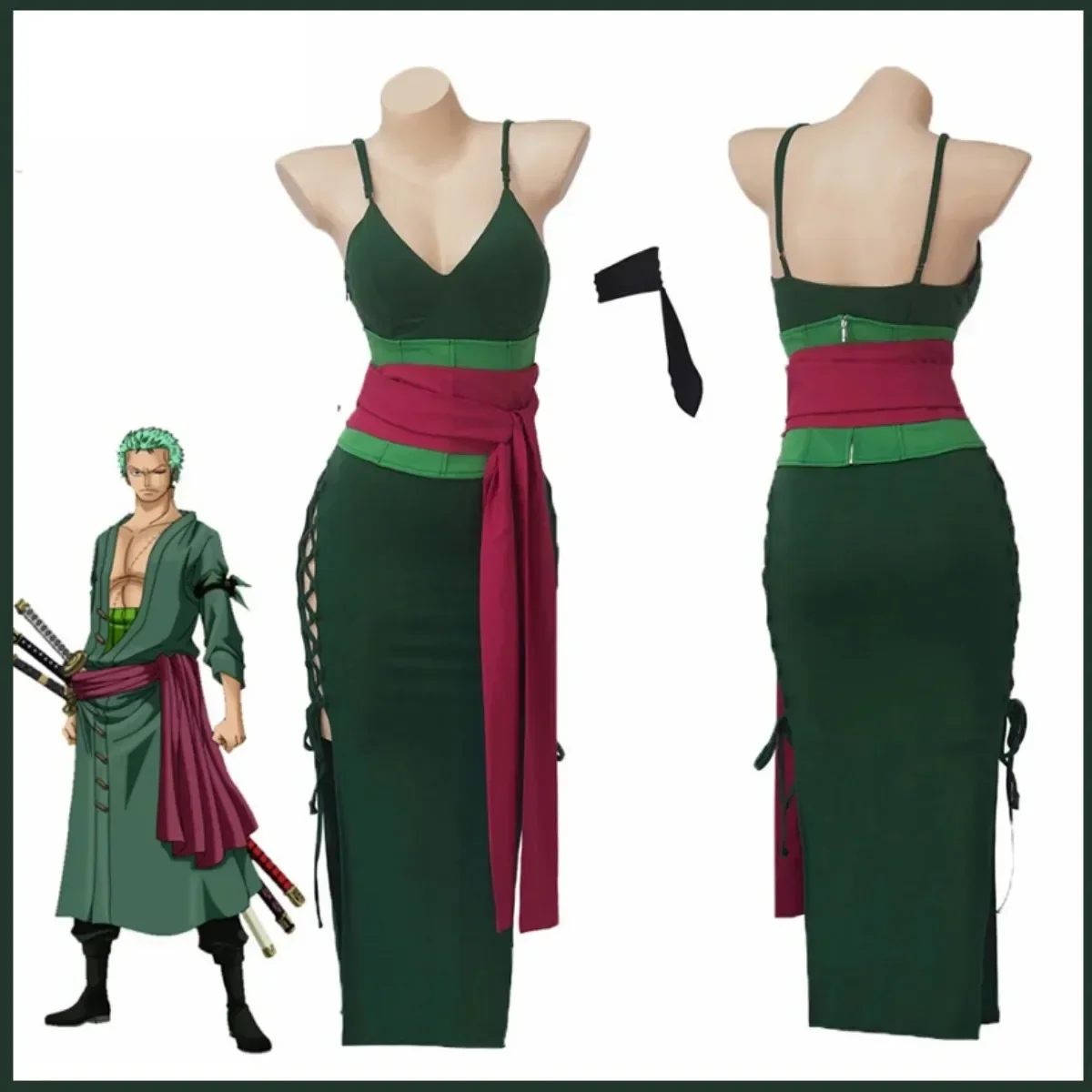 Anime Roronoa Zoro Cosplay Cos - Anime Zoro Cosplay Female 评论和价格