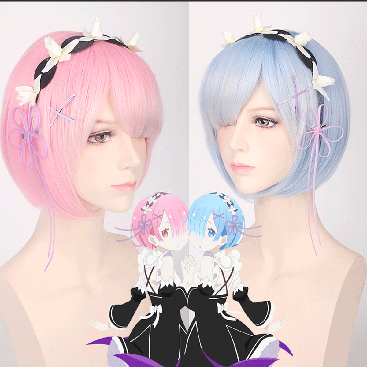 Starting from Scratch in Anoth - Re Zero Rem Wig 评论和价格