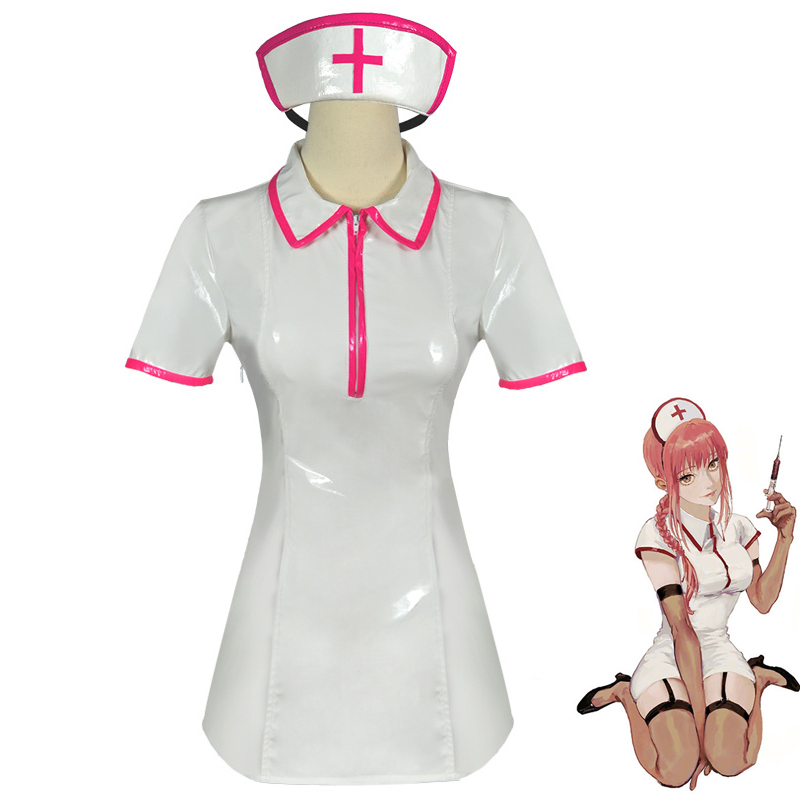 Anime Chainsaw Man Cosplay Cos - Anime Cosplay Nurse 评论和价格