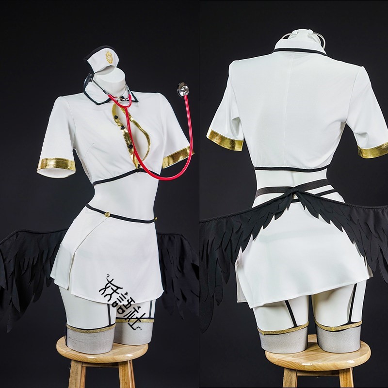 OVERLORD Albedo Nurse Cosplay  - Anime Cosplay Nurse 评论和价格