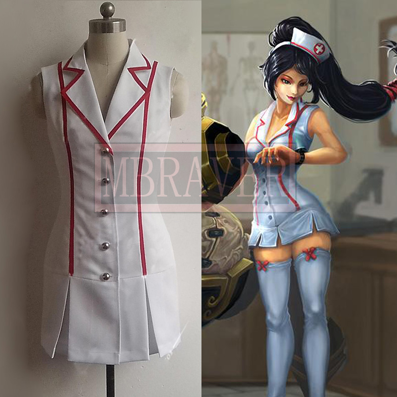 2025 Lol Akali Skin Nurse Hall - Anime Cosplay Nurse 评论和价格