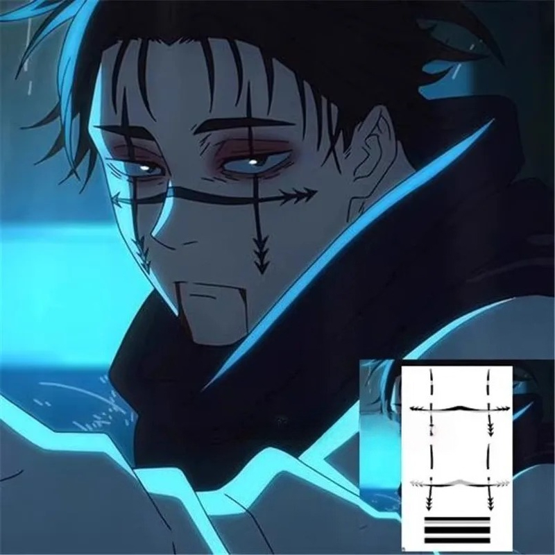 Choso Tattoo Sticker Anime Juj - Jujutsu Kaisen Uniform 评论和价格